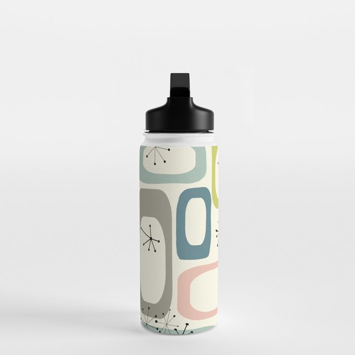 Mid Century Modern Shapes #society6 #buyart Water Bottle Gallery Image 3