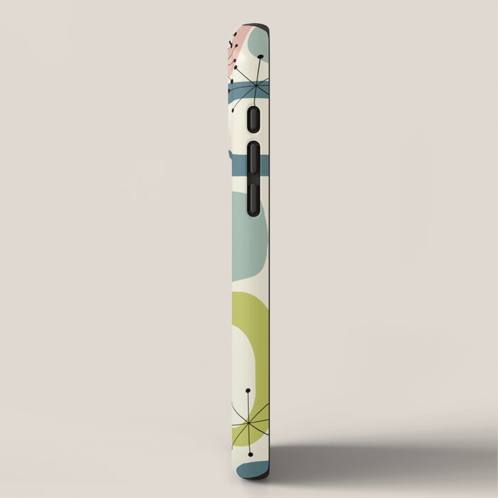 Mid Century Modern Shapes #society6 #buyart iPhone Case Gallery Image 2