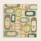 Mid Century Modern Shapes #society6 #buyart Wood Wall Art Gallery Image 1