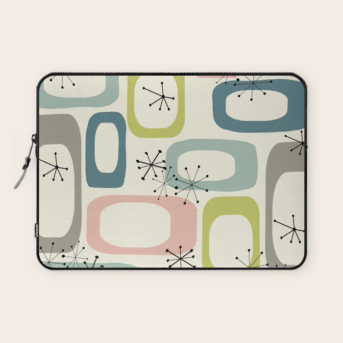 Mid Century Modern Shapes #society6 #buyart Laptop Sleeve Gallery Image 1