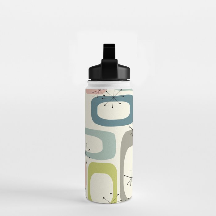 Mid Century Modern Shapes #society6 #buyart Water Bottle Gallery Image 2