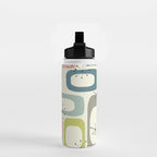 Mid Century Modern Shapes #society6 #buyart Water Bottle Gallery Image 2