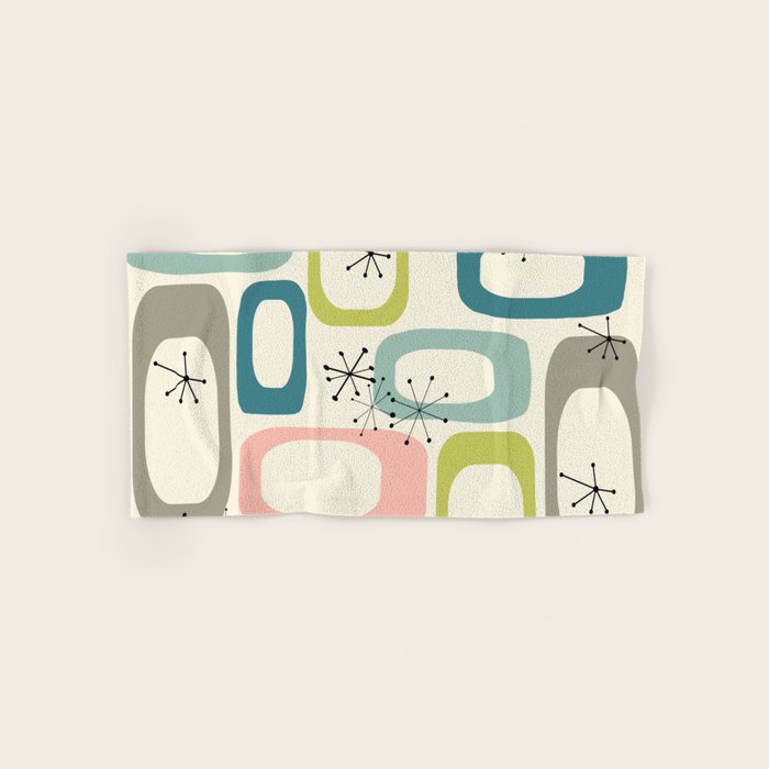 Mid Century Modern Shapes #society6 #buyart Bath Towel Gallery Image 1