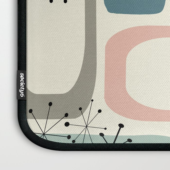 Mid Century Modern Shapes #society6 #buyart Laptop Sleeve Gallery Image 3