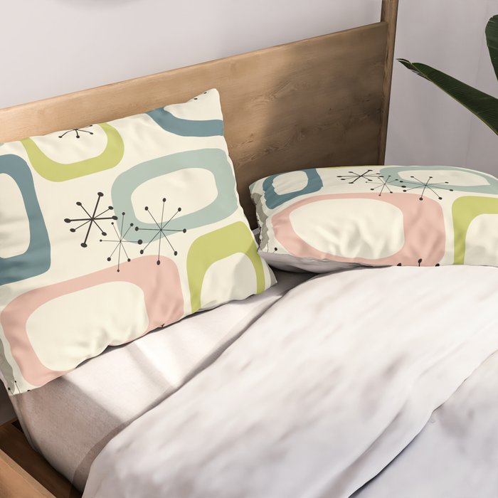 Mid Century Modern Shapes #society6 #buyart Pillow Sham Gallery Image 2