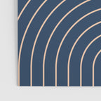 Geometric Lines in Orange and Navy Blue 2 (Sun and Rainbow Abstract) Poster Gallery Image 3