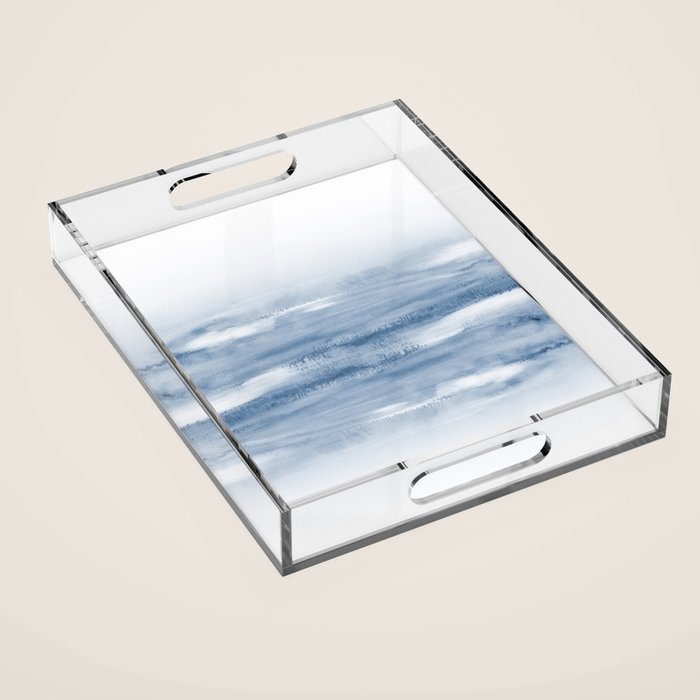 Watercolour Abstract Clouds Acrylic Tray Gallery Image 1