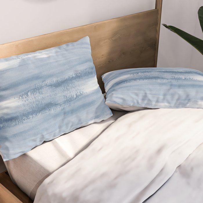 Watercolour Abstract Clouds Pillow Sham Gallery Image 2
