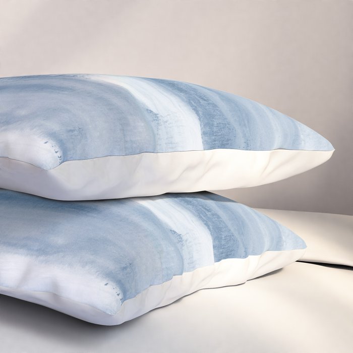 Watercolour Abstract Clouds Pillow Sham Gallery Image 3