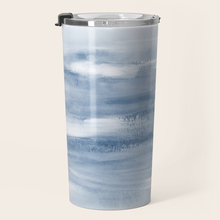 Watercolour Abstract Clouds Travel Mug Gallery Image 3