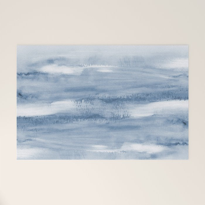 Watercolour Abstract Clouds Welcome Mat Gallery Image 1