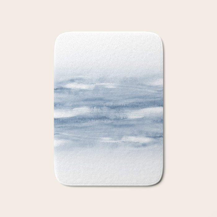 Watercolour Abstract Clouds Bath Mat Gallery Image 1