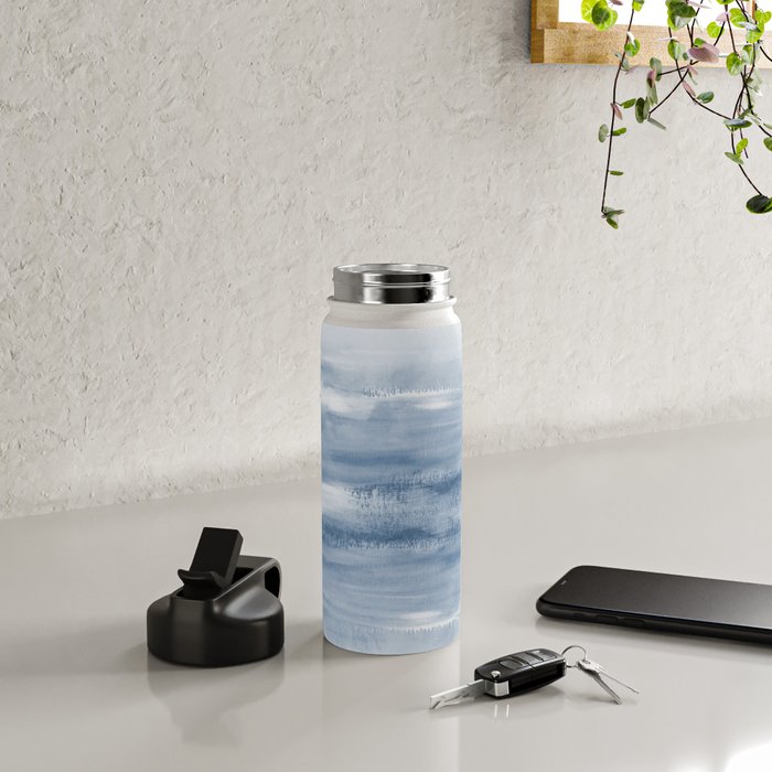 Watercolour Abstract Clouds Water Bottle Gallery Image 4