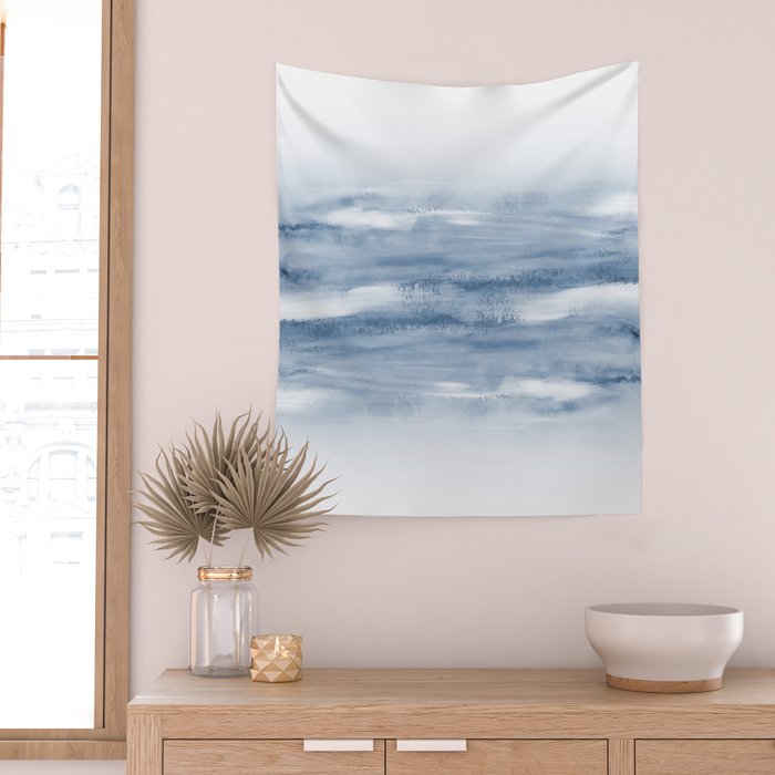 Watercolour Abstract Clouds Wall Tapestry Gallery Image 2
