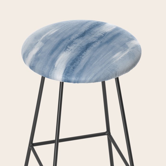 Watercolour Abstract Clouds Stool Gallery Image 2