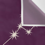 Pisces Zodiac Star Constellation Line Art Plum Purple Wall Tapestry Gallery Image 3