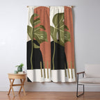 Tropical Leaf- Abstract Art 7 Window Curtain Gallery Image 5