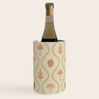 Vintage Pinecone Mushroom Forest Leaves Ogee Wine Chiller Gallery Image 2