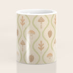 Vintage Pinecone Mushroom Forest Leaves Ogee Coffee Mug Gallery Image 4