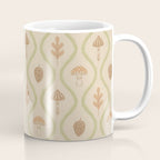 Vintage Pinecone Mushroom Forest Leaves Ogee Coffee Mug Gallery Image 1