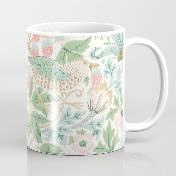 William Morris Strawberry Thief Cochineal Willow Coffee Mug Gallery Image 1