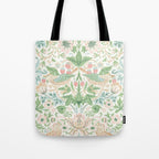 William Morris Strawberry Thief Cochineal Willow Tote Bag Gallery Image 1