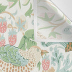 William Morris Strawberry Thief Cochineal Willow Wall Tapestry Gallery Image 3