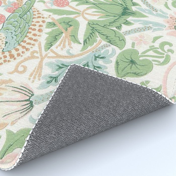 William Morris Strawberry Thief Cochineal Willow Rug Gallery Image 4
