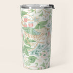 William Morris Strawberry Thief Cochineal Willow Travel Mug Gallery Image 2