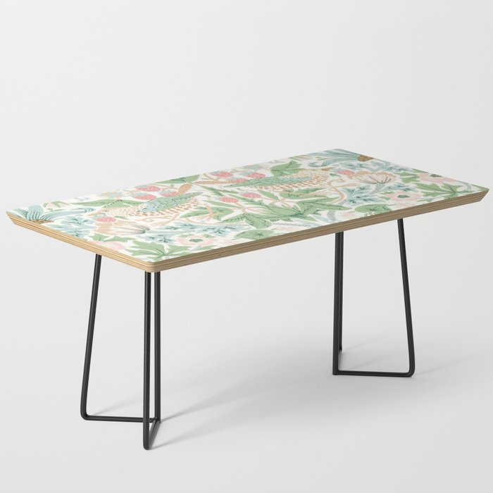 William Morris Strawberry Thief Cochineal Willow Coffee Table Gallery Image 1