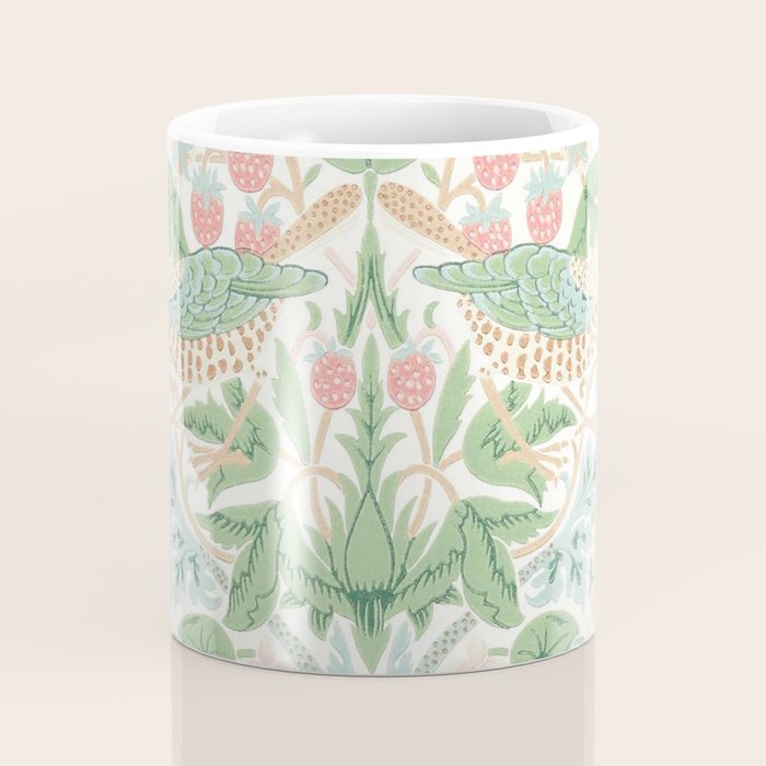William Morris Strawberry Thief Cochineal Willow Coffee Mug Gallery Image 4