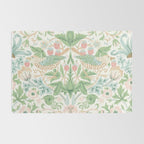William Morris Strawberry Thief Cochineal Willow Rug Gallery Image 2
