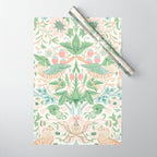 William Morris Strawberry Thief Cochineal Willow Wrapping Paper Gallery Image 1