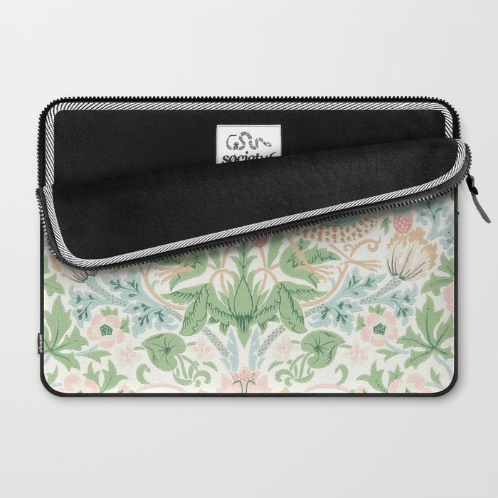 William Morris Strawberry Thief Cochineal Willow Laptop Sleeve Gallery Image 2