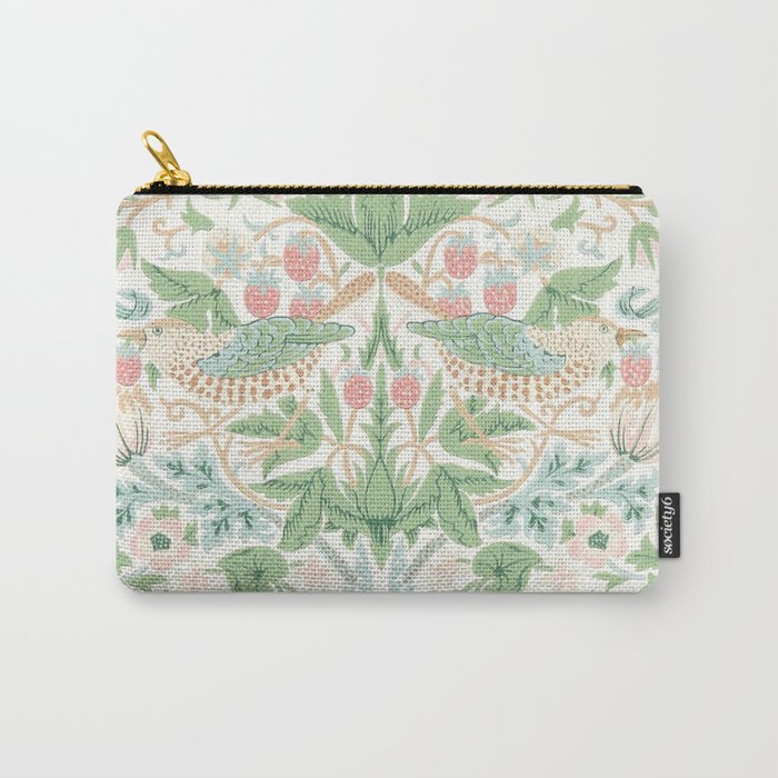 William Morris Strawberry Thief Cochineal Willow Carry All Pouch Gallery Image 1