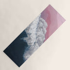 Pink Shoreline - Aerial Ocean Photography Print Yoga Mat Gallery Image 1
