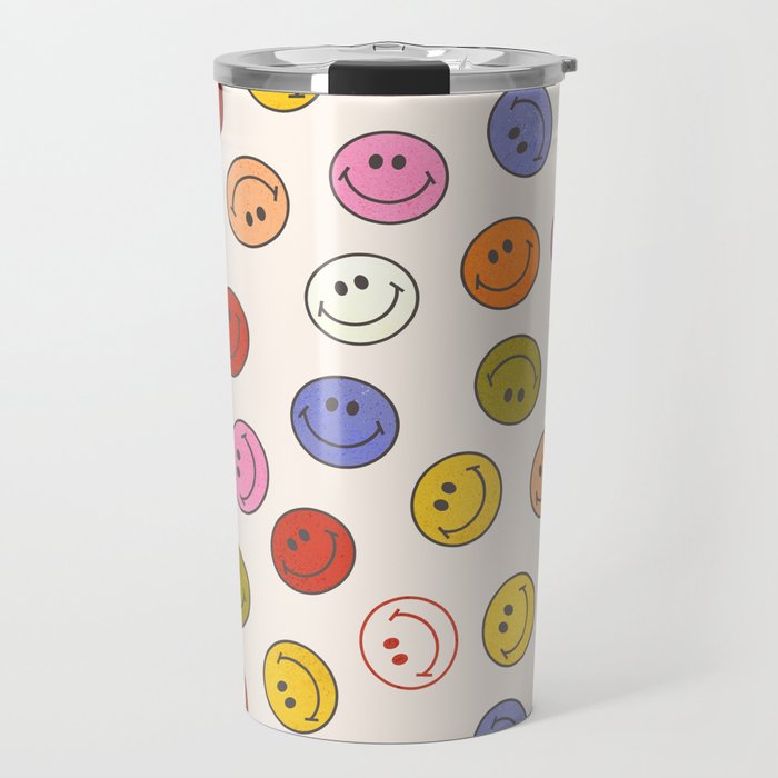 Many Happy Smileys Travel Mug Gallery Image 1