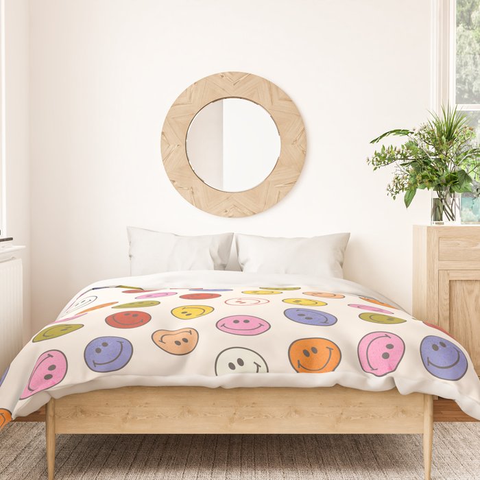 Many Happy Smileys Duvet Cover Gallery Image 3