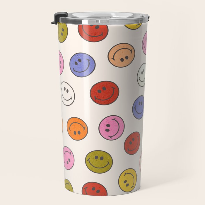 Many Happy Smileys Travel Mug Gallery Image 3