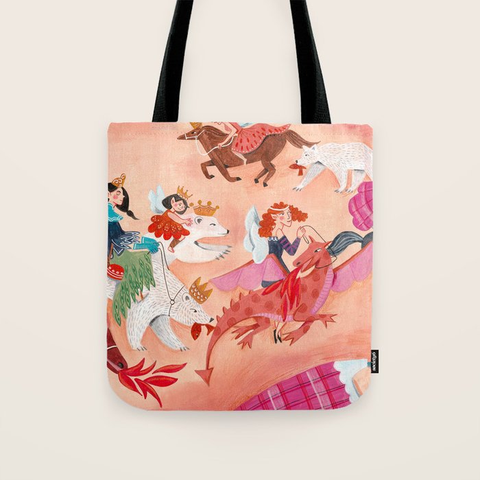 Fairies Bears and Dragons dream Tote Bag Gallery Image 1