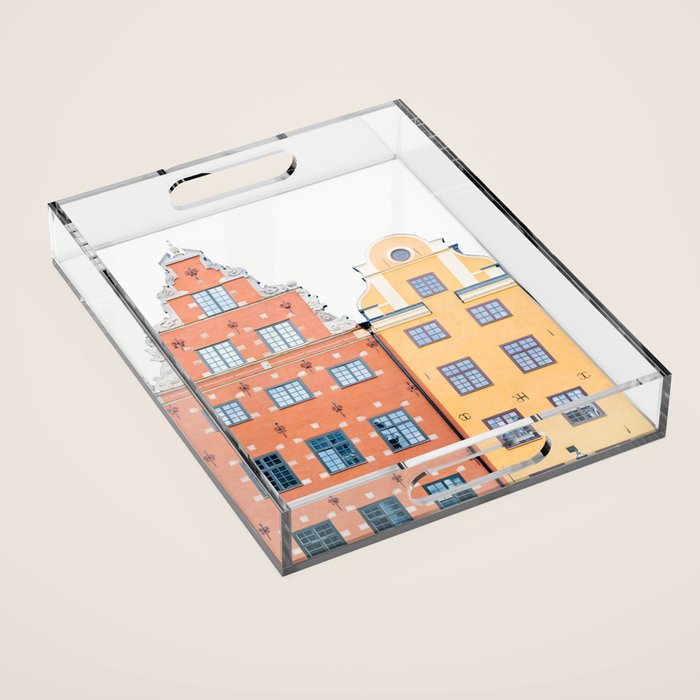 Scandinavian Color - Stockholm Sweden Travel Photography Acrylic Tray Gallery Image 1