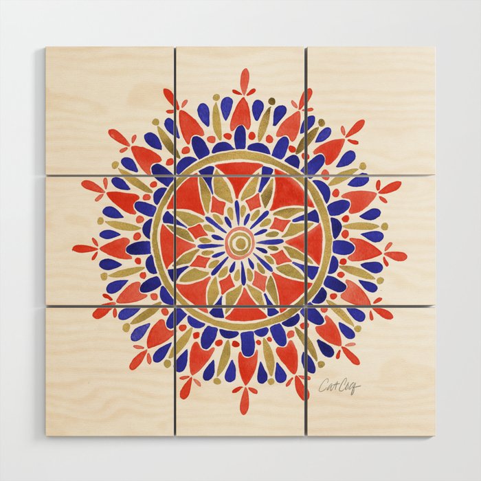 Mandala - America Palette Wood Wall Art Gallery Image 1