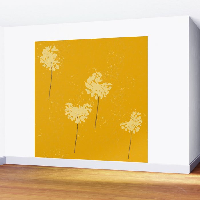 Dandelion Breezes Wall Mural Gallery Image 2