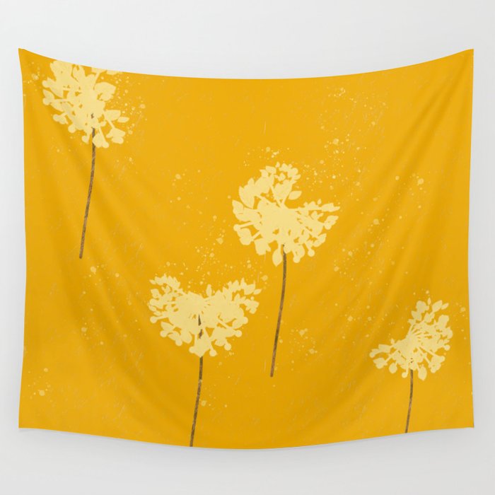 Dandelion Breezes Wall Tapestry Gallery Image 1