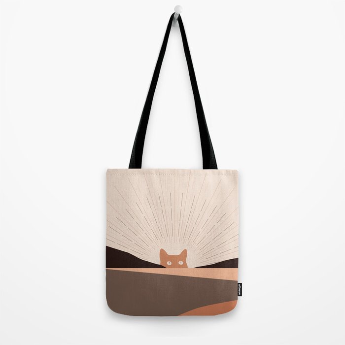 Cat Landscape 124 Tote Bag Gallery Image 2