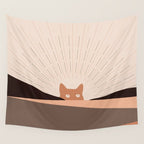 Cat Landscape 124 Wall Tapestry Gallery Image 4