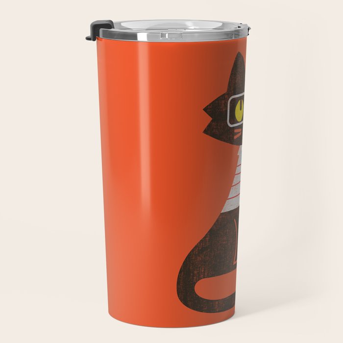 Fitz - Preppy cat Travel Mug Gallery Image 3
