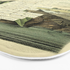 Snowy Heron Divination from # An Almanac of Birds # Divinations for Uncertain Days Bath Mat Gallery Image 3