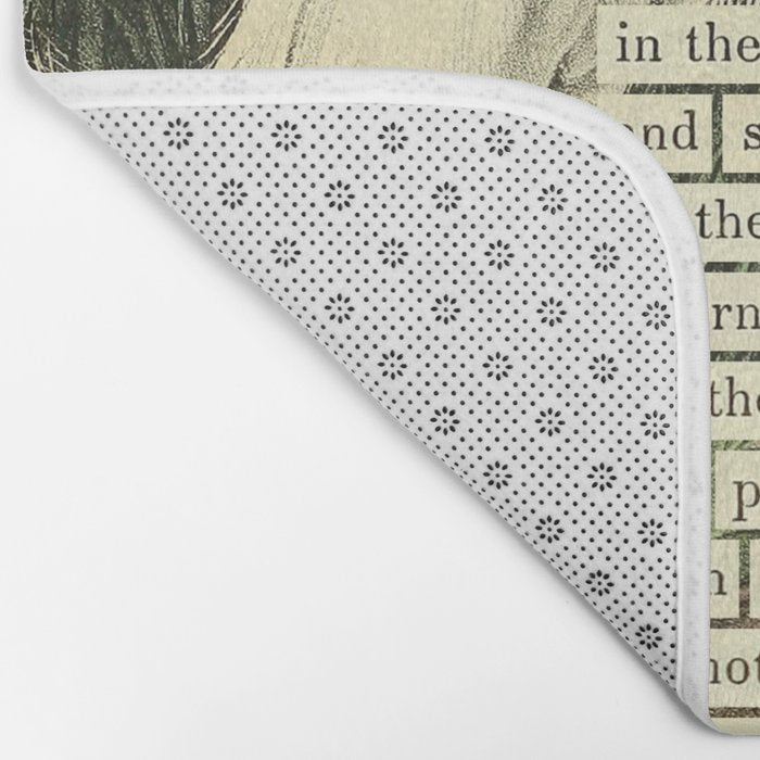 Snowy Heron Divination from # An Almanac of Birds # Divinations for Uncertain Days Bath Mat Gallery Image 2