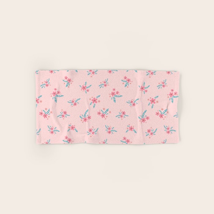 Vintage Cherry Blossom Bouquets Bath Towel Gallery Image 1